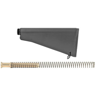 CMMG Rifle Length Receiver Extension Stock Kit For AR Rifles, Black - 55CA646