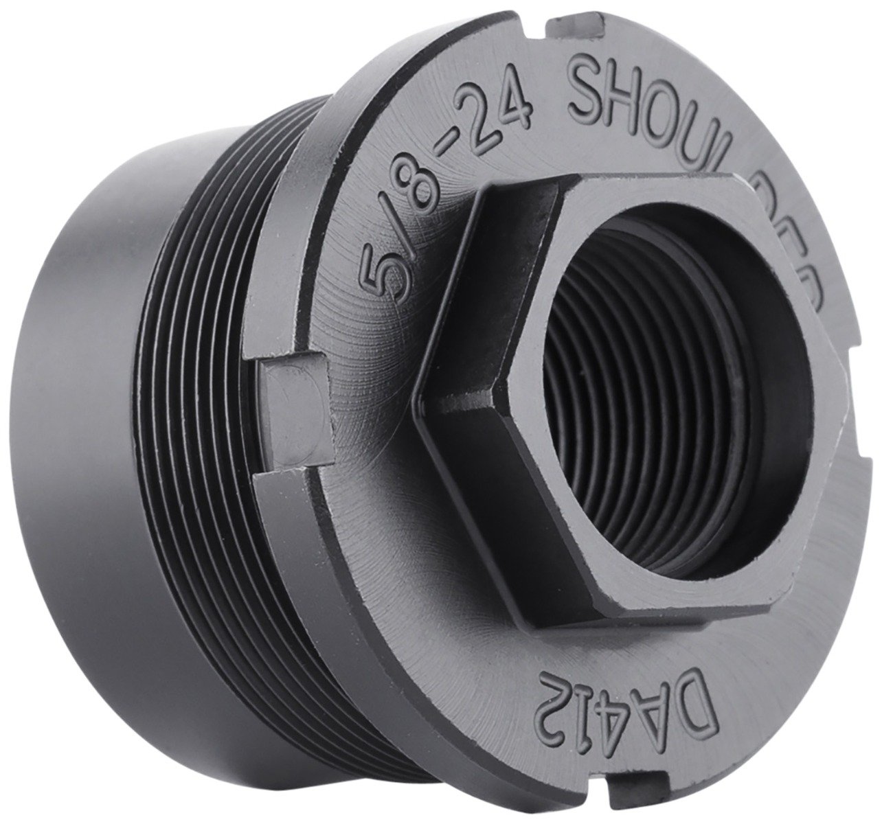 Dead Air Armament Ghost Fixed Mount, 5/8x24 RH, Black - DA412 - Dead Air