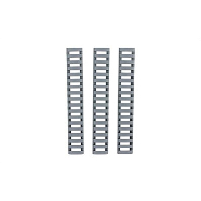 Ergo Grip Low Pro Rail Covers, Fits 18 Slot Ladder 4-Pack, Gray - 4373-3PK-GG - Falcon