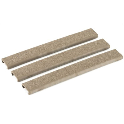 Ergo Grip Rail Covers 18 Slot Ladder Textured Slim Line LowPro 3-Pack, Desert Tan - 4379-3PK-DE - Ergo