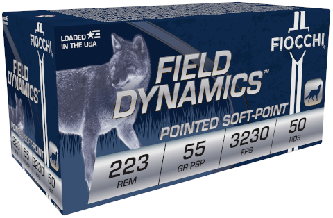 Fiocchi 223 Remington Ammo 55 Grain Pointed Soft Point, 50 rds/box - 223B50 - Fiocchi