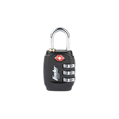 Firearm Safety Devices Corporation TSA Lock w/ Steel Shackle, Black - TSA747RCB - Firearm Safety Device Corporation