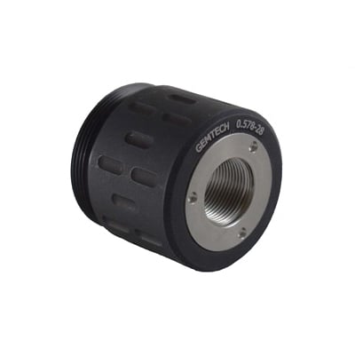 Gemtech GM-45/Blackside 9mm 1/2x28 Threaded Rear Mount Adapter, Black - 12196 - Gemtech