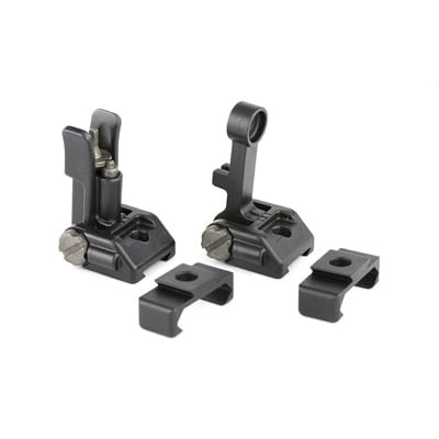 Griffin Armament M2 Folding Front/Rear Sights With 12 O'Clock Base, Black - GAM2S - Griffin Armament