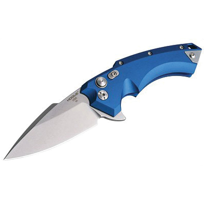 Hogue X5 3.5" Spear Point Folding Knife, Blue - 34573-EXLRSR - Hogue