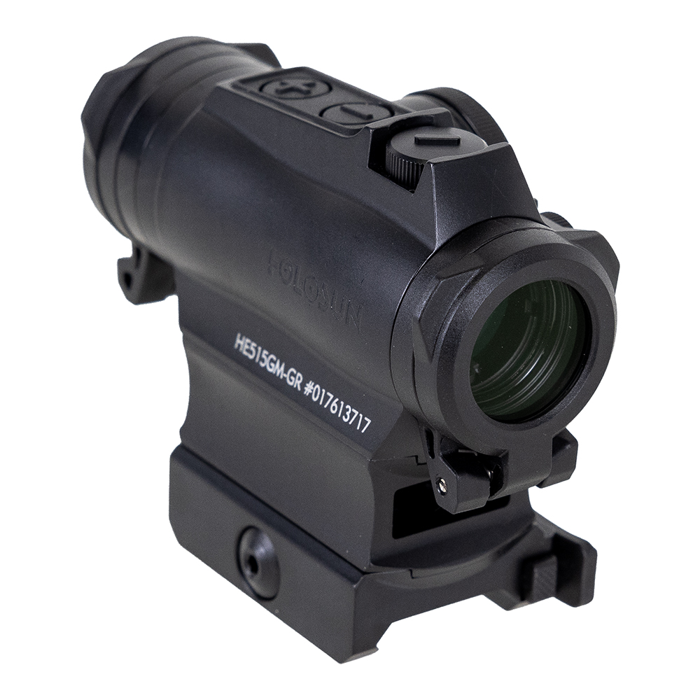 Holosun HE515GM 2 MOA Micro Solar Green Dot Sight With Shake Awake - HE515GM-GR - Holosun