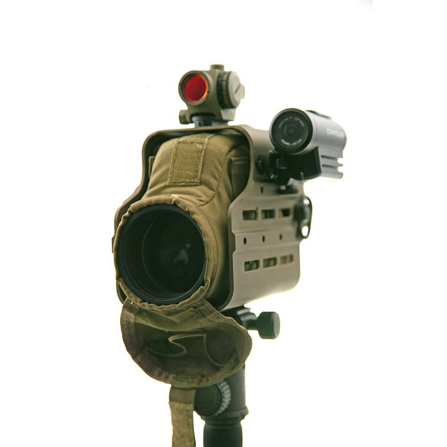 Kinetic Development Kinetic Development Optics Hub M-Lok Spotting Scope Housing for Leupold M151 Spotting Scope, 6-1/4&quot; W x 5.67&quot; H, Earth Brown - MSH5-110 - $167.99 at Palmetto State Armory