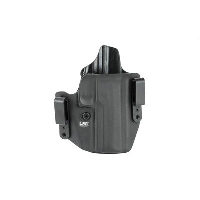 L.A.G. Tactical Defender Series OWB/IWB Right Hand Holster Fits SIG P320 Full Size 9/40, Black Kydex - 2078 - Lag Tactical