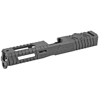 LanTac USA Razorback Glock 17 Gen 1-3 Stripped Slide With RMR Cut And Plate, Black Nitride - 01-GSS-GEN13-G17-LT