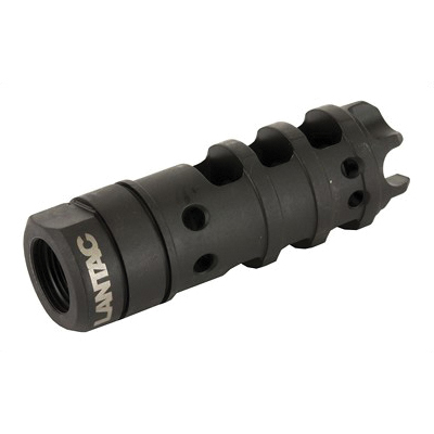 LanTac Dragon 1/2x28 Hardened Steel 9mm Muzzle Brake, Nitride Black - DGN9MMD - Lantac