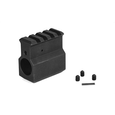 LBE Unlimited .750 Gas Block With Upper Receiver Height Rail, Black - ARRGB-UH - Lbe