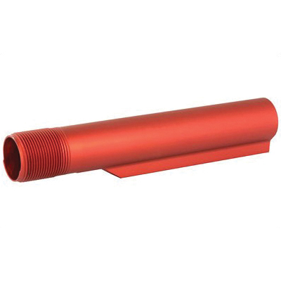 LBE Unlimited AR-15 Milspec Buffer Tube, Red - MBUF002-RED - Lbe