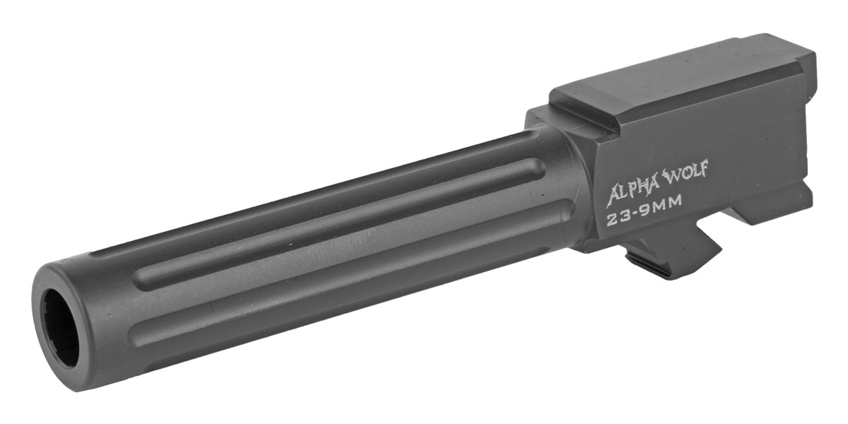 Lone Wolf AlphaWolf 9mm Fluted Barrel Conversion For Glock 23&32 - AW-239N - Lone Wolf