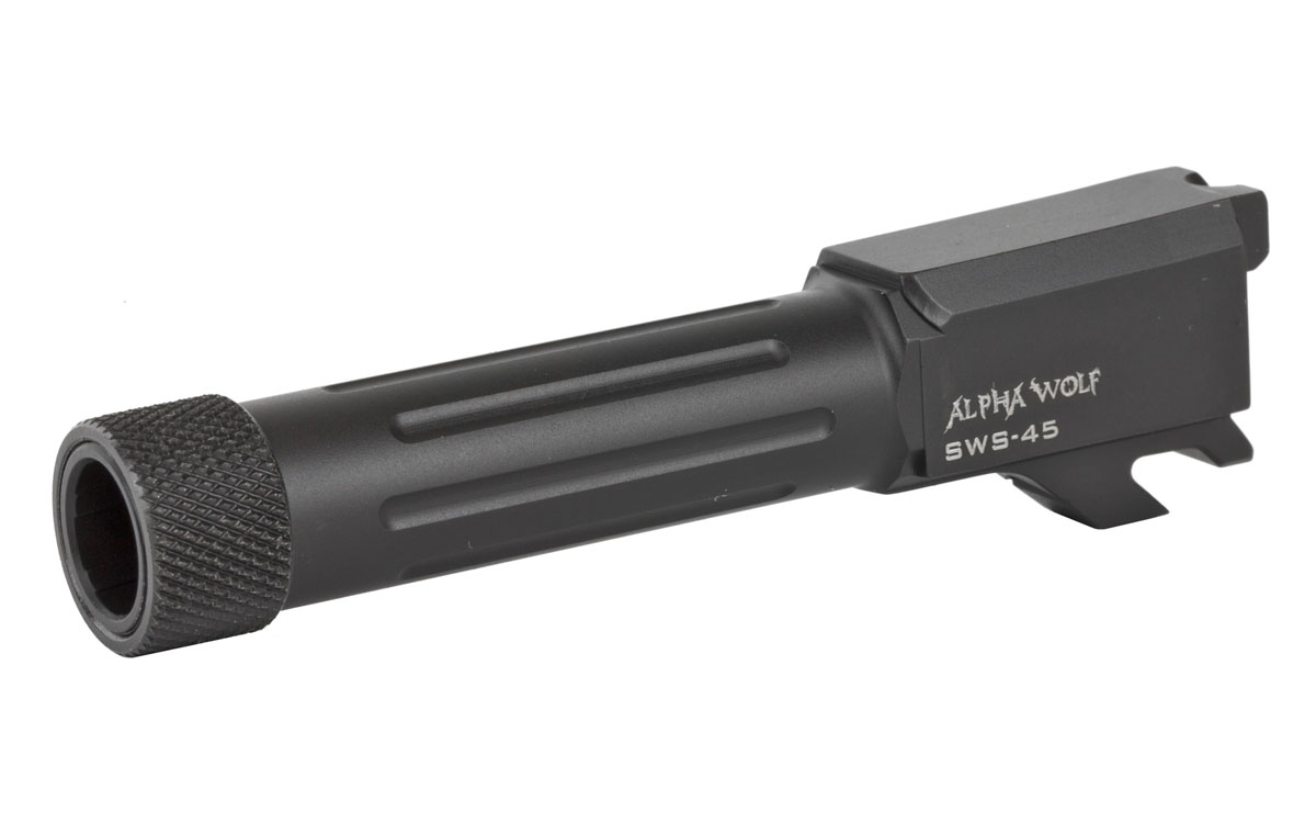 Lone Wolf AlphaWolf 45ACP Threaded Barrel Conversion For 45 S&W Shield - AW-SWS45TH - Lone Wolf