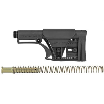 Luth-AR MBA-1 Stock With Buffer Assembly, A2 Extension Tube .308 Buffer Spring, Black - MBA-1K308 - Luth-Ar
