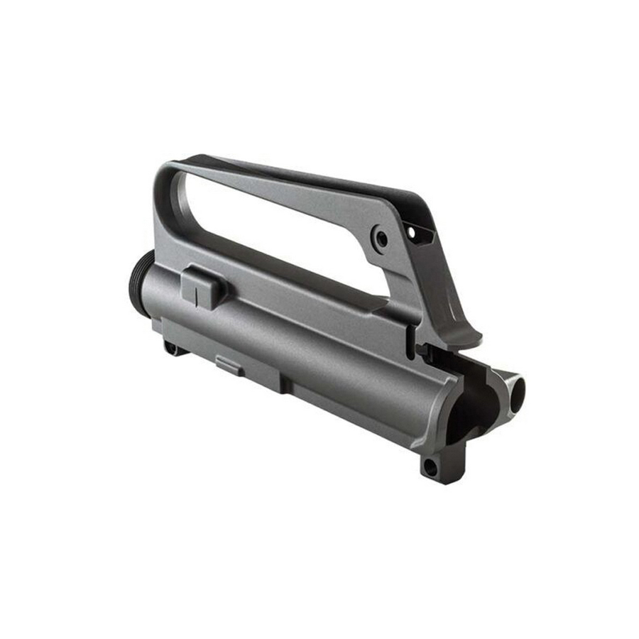 Luth-AR A1 .223 Rem/5.56 Striped Upper Receiver w/ M4 Feed Pump, Hardcoat Anodized Black - UR-01-E3-M4 - Luth-Ar