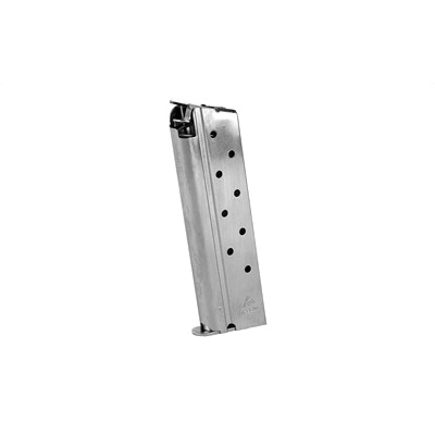 Mecgar 10mm 8 Round Magazine, Fits 1911, Nickel - MGCGOV10N - Mec-Gar