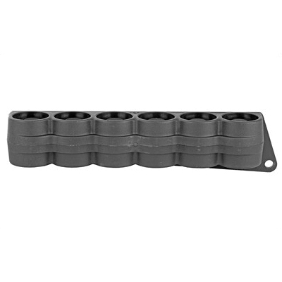 Mesa Tactical SureShell Carrier 6-Shell Side Saddle, Fits 12 Ga Mossberg 500, 12 Gauge, Black - 94750