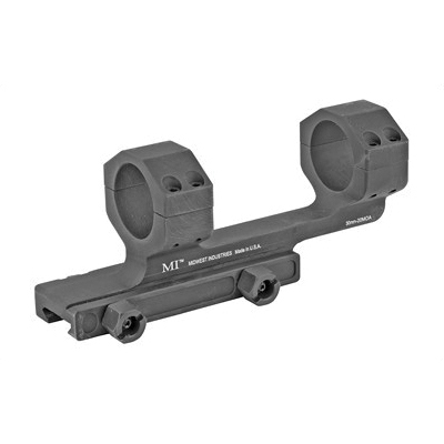 Midwest Industries 20 MOA Elevaton 30mm Aluminum Gen2 Scope Mount, Black Anodized - MI-SM30G2-20MOA - Midwest Industries