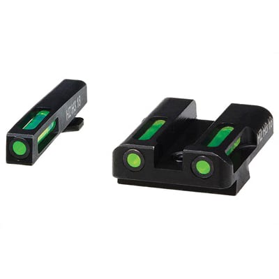 Hi-Viz LiteWave H3 Glock 20/21 Tritium Litepipe Night Sight Set, Green - GLN329 - Hiviz