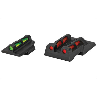 Hi-Viz Ruger Security 9 Green/Red/Black Rear, Green/Red/White Front Interchangeable Sights - RGS9LW21