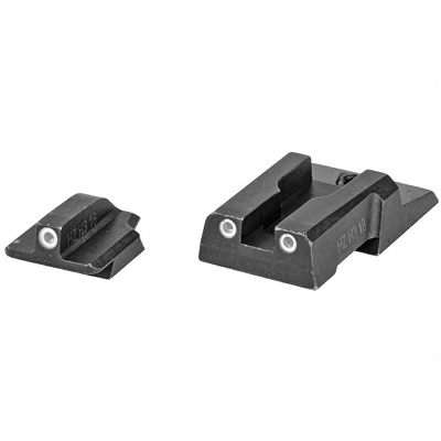 Hi-Viz Ruger Security 9 White Halo Tritrium Front And Rear Night Sights, Black - RGS9N121 - Hiviz
