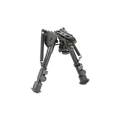 NCSTAR 5.5-8" Bipod w/ Spring Loaded Folding Action & Friction Lock Legs Fits Most Weaver/Picatinny Rifles, Black - ABPGC