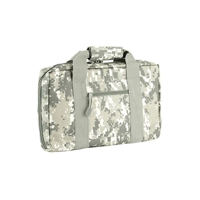 NCSTAR Discreet Pistol Case w/ Two Padded Handgun Compartments, Digital Camo Nylon - CPD2903 - Ncstar
