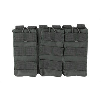 NCSTAR Triple AR Magazine Pouch w/ MOLLE Straps for Attachment, Black Nylon - CVAR3MP2928B - Ncstar