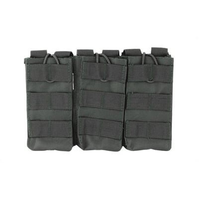 NCSTAR Triple AR Magazine Pouch w/ MOLLE Straps for Attachment, Black Nylon - CVAR3MP2928B