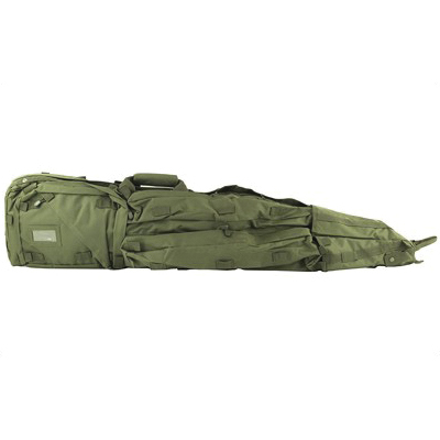 NCSTAR Drag Bag 45" Rifle Case w/ Backpack Shoulder Straps, Green Nylon - CVDB2912G - Ncstar