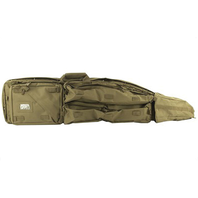NCSTAR Drag Bag 45" Rifle Case w/ Backpack Shoulder Straps, Tan Nylon - CVDB2912T - Ncstar