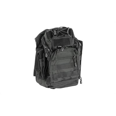 NCSTAR First Responder Utility Bag w/ Rear Concealed Carry Pocket & Shoulder Strap, Black Nylon - CVFRB2918B - Ncstar