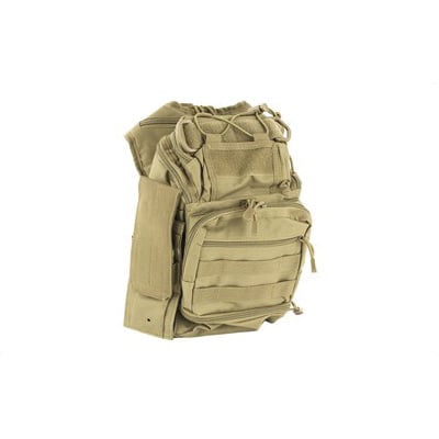 NCSTAR First Responder Utility Bag w/ Rear Concealed Carry Pocket & Shoulder Strap, Tan Nylon - CVFRB2918T - Ncstar