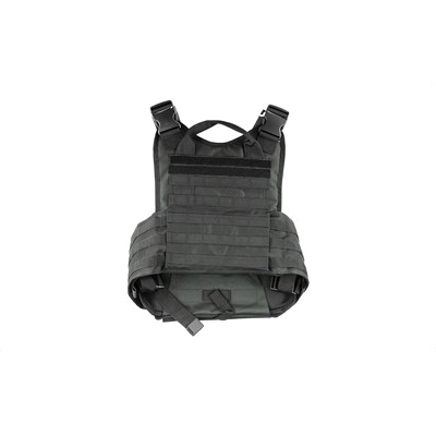 NCSTAR Plate Carrier Vest w/ 10"x12" Hard Plate Compatible Size Medium-2XL, Black Nylon - CVPCV2924B