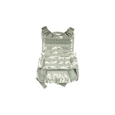 NCSTAR Plate Carrier Vest w/ 10"x12" Hard Plate Compatible Size Medium-2XL, Digital Camo Nylon - CVPCV2924D