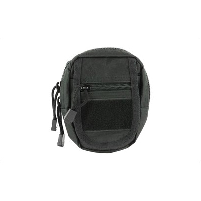 NCSTAR Small Utility Pouch w/ MOLLE Straps & Zippered Compartment, Black Nylon - CVSUP2934B - Ncstar