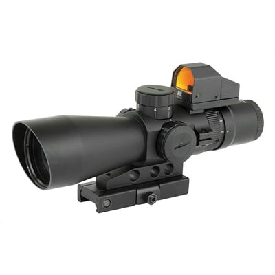NCSTAR 3-9x42 Scope w/ 3 MOA Red Dot Fits Weaver & Picatinny Rails - STP3942GDV2 - Ncstar