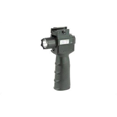 NCSTAR Vertical Grip Flashlight & Green Laser Combo - VAQVGFLGV2
