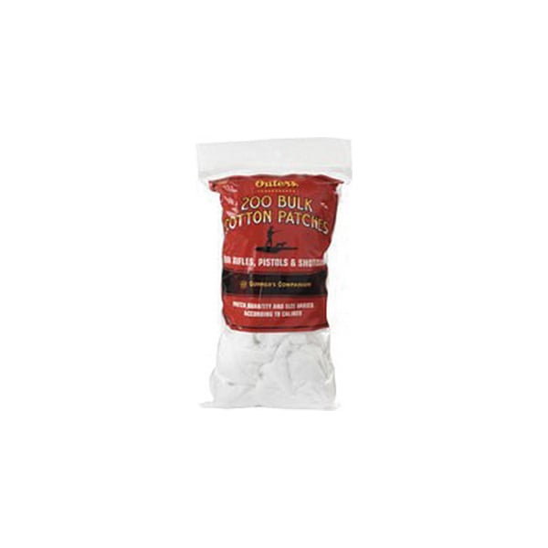 Outers Weaver Bulk Cleaning Patches for Universal Gun Cleaning, 200/carton - 42380 - Outers Weaver