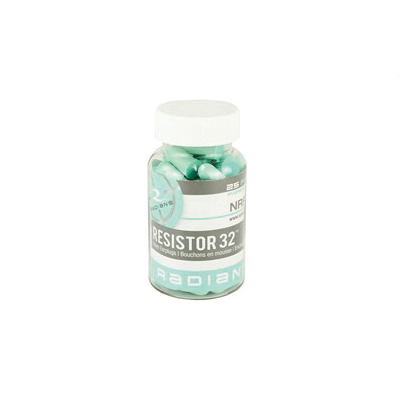 Radians Resistor NRR Ear Plugs 25 Pairs, Aqua - FP70A/25 - Radians