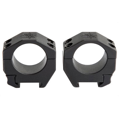Seekins Precision .92" 30mm Medium High Scope Ring, Black - 0010620010 - Seekins