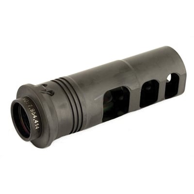 SureFire SOCOM 5/8x24 RH .338 Lapua Suppressor Adapter Muzzle Brake, Black - SFMB-338-5,8-24 - Surefire