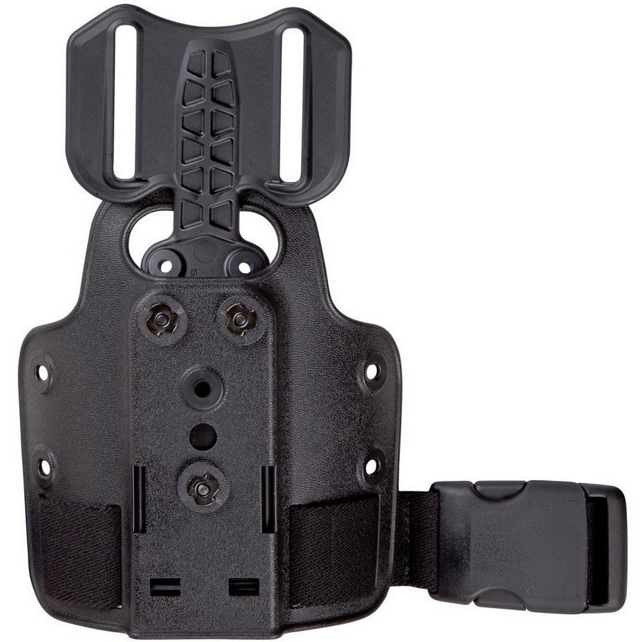 Safariland Single Strap Leg Shroud with Drop Flex Adapter for 2" to 2-1/4" W Belt Safariland Holsters, Black - 6004-25-2 - Safariland
