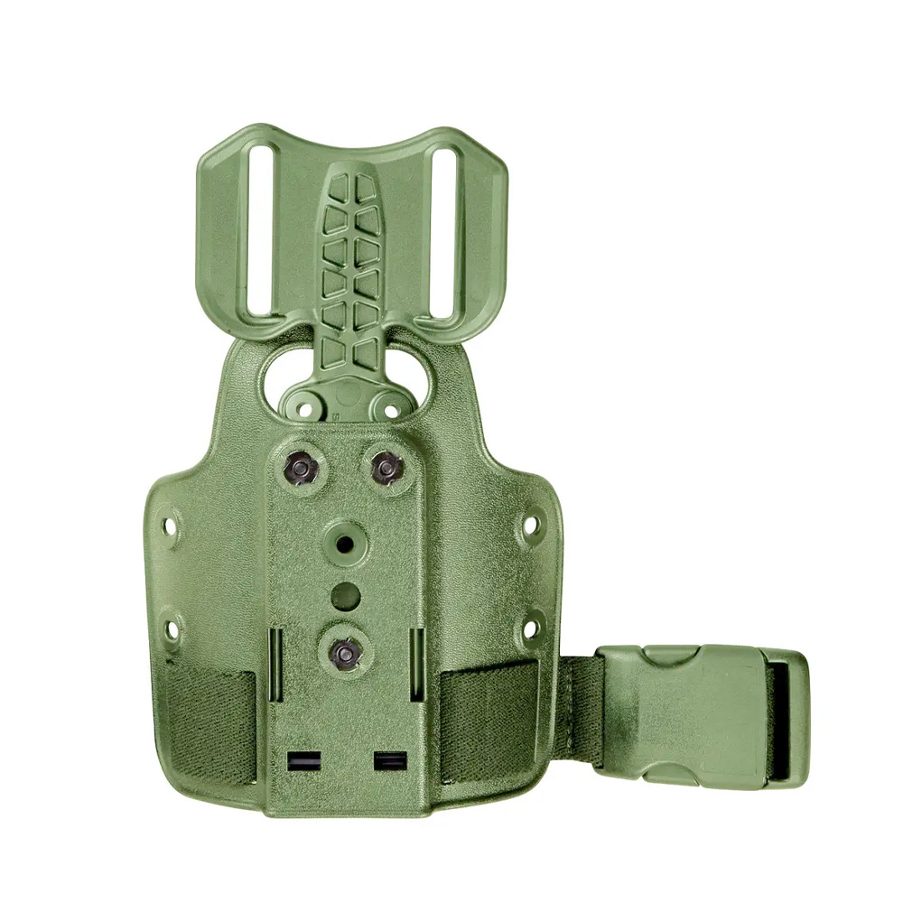 Safariland Single Strap Leg Shroud with Drop Flex Adapter for 2" to 2-1/4" W Belt Safariland Holsters, OD Green - 6004-25-56 - Safariland