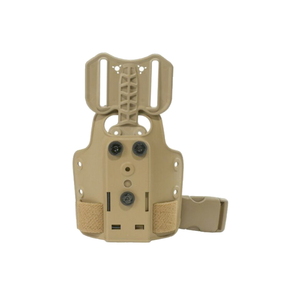 Safariland Single Strap Leg Shroud with Drop Flex Adapter for 2" to 2-1/4" W Belt Safariland Holsters, Coyote Brown - 6004-25-76 - Safariland
