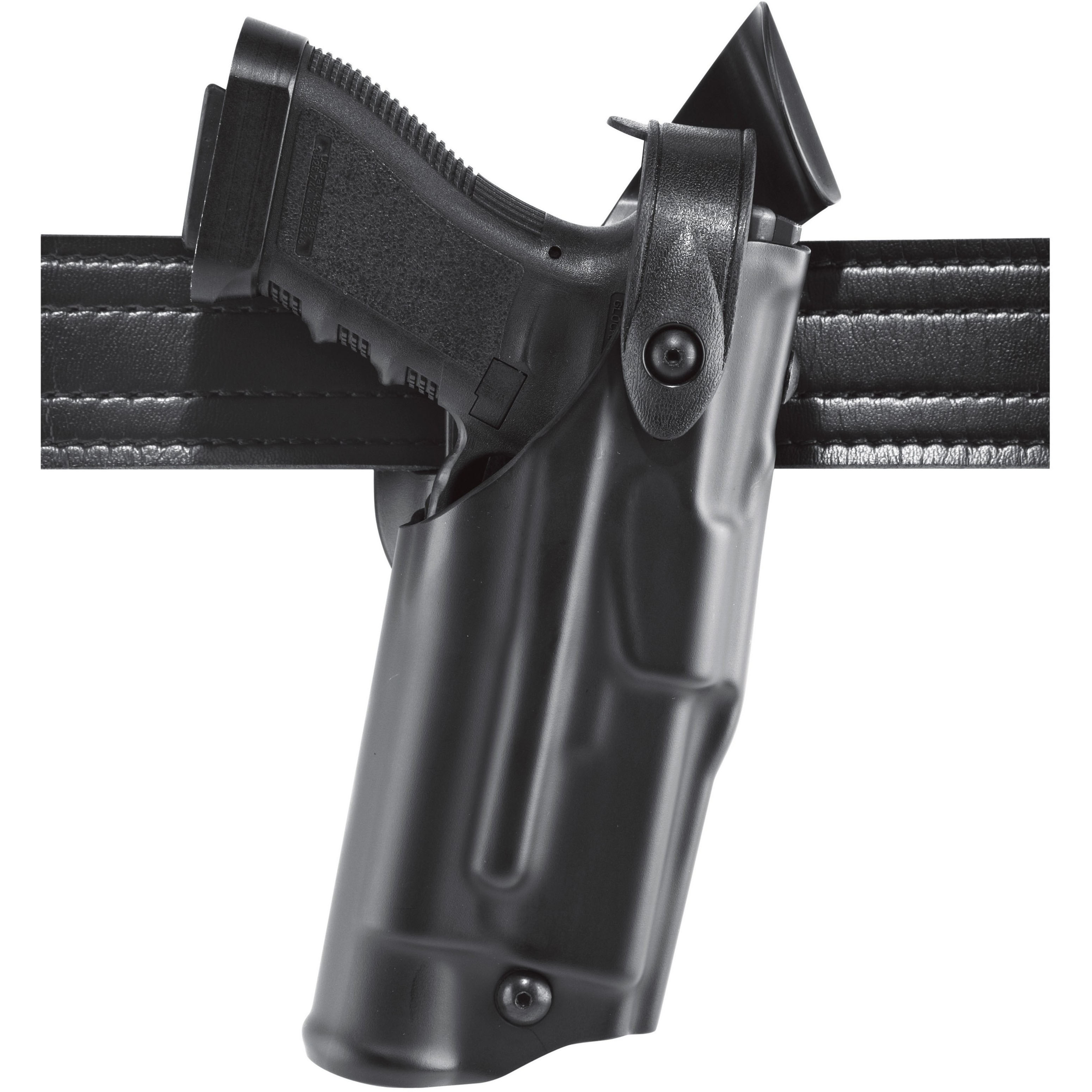 Safariland ALS/SLS Right Hand Glock 17 Mid Ride Level III Retention Duty Holster, Black - 6360-832-411 - Safariland