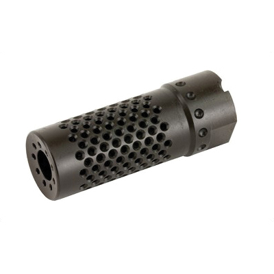 Spike's Tactical Dynacomp AK Brake 7.62x39 Left Hand Thread 14.1, Black - SAKD14M - Spikes Tactical