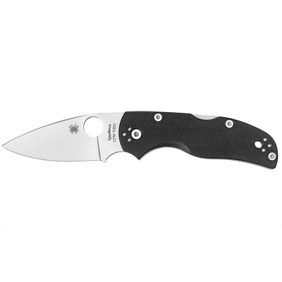 Spyderco Native5 CPM-S30V Plain Folding Knife, Silver - C41GP5 - Spyderco
