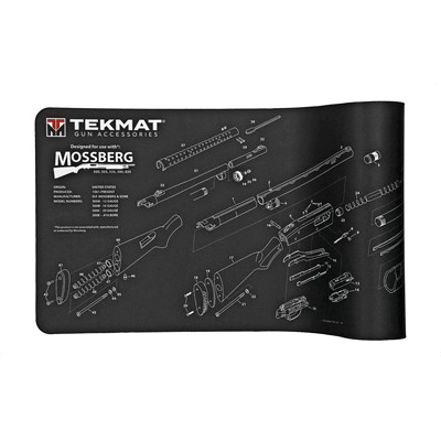 TekMat Mossberg 12"x36" Shotgun Mat With Small Microfiber TekTowel, Black - R36-MOSSBERG - Tekmat